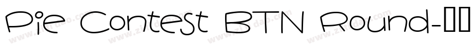 Pie Contest BTN Round字体转换